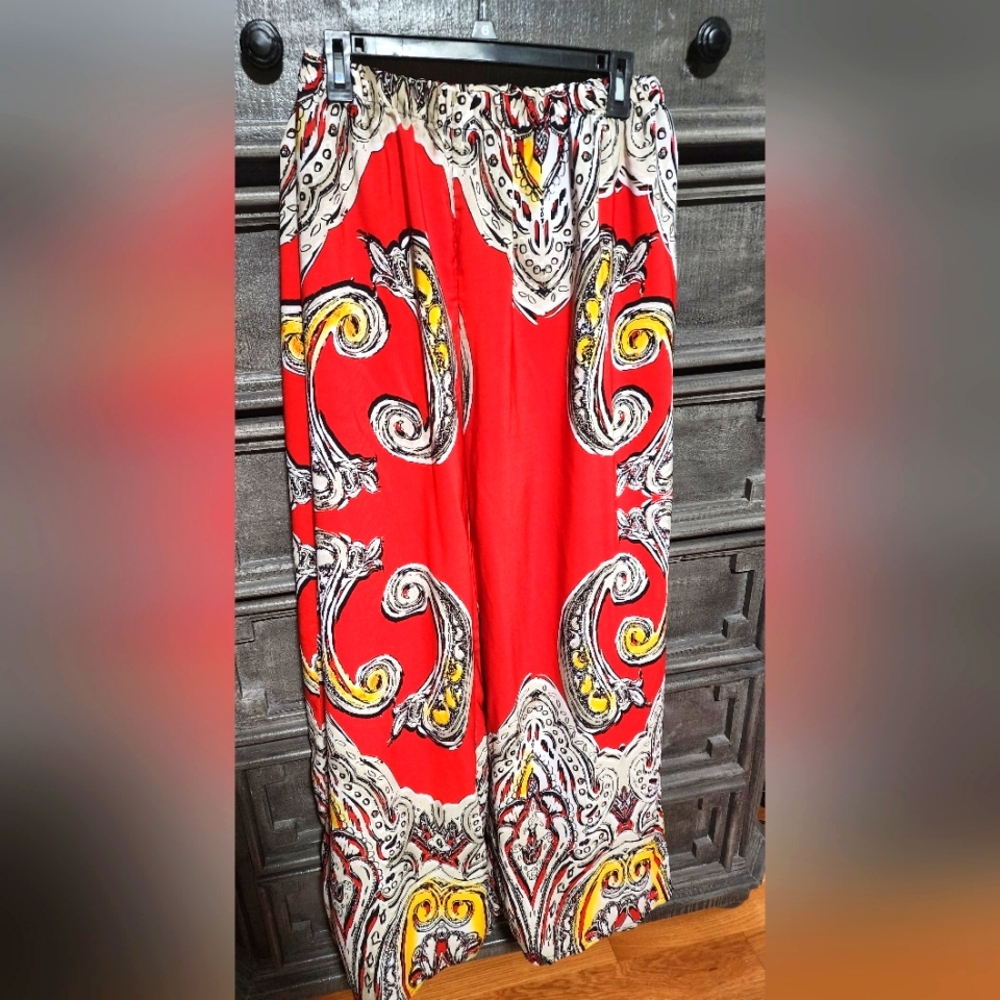 Ashley Stewart red palazzo pants, size 22/24
